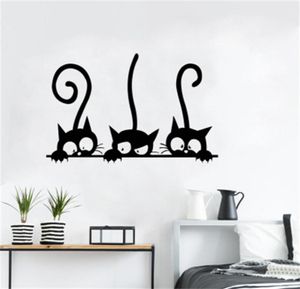 20x30CM Witch Cat Funny Toilet Sticker Children Bedroom Wall Decal Home Decoration T100519435899