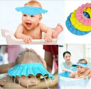 Capas de chuveiro 1 touca de chuveiro ajustável para proteger o shampoo adequado para a saúde do bebê Banho de tampa à prova d'água Baby Shampool2404