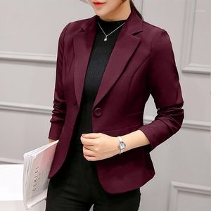 2020 Women Blazer Blazers Lady Office Work Suit Suit Suity Jackets Black Slim Women Blazer Feminino S-2XL1 253R