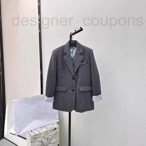 Damskie garnitury Blazers Designer High End Dame's Wear Temperament Kołnierz dojeżdżającego dojeźdź