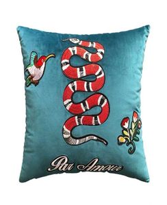 Super Luxury Designer Embroidery Signage Pillow Cushion 4545cm och 3050cm Hem och bildekoration Creative Christmas Gift New AR5921107