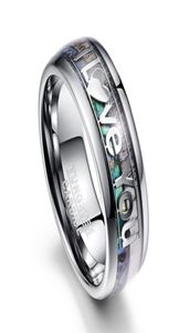 Обручальные кольца классическая мужская кольцо мода шириной 8 мм из нержавеющей стали с надписями Я люблю тебя, украшения для мужчин, друг друга, 3871763