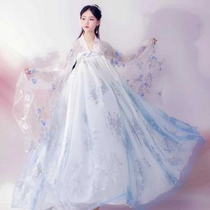 Etniska kläder traditionell kinesisk klänning för kvinnor Phoenix Party Embroidery Cosplay Fairy Hanfu Cheongsam Dance Year Costumes for Girl