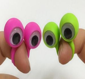 500st Eye Finger Puppets Plastringar med Wiggle Eyes Party Favors For Kids Assorted Gift Toys Pinatas Birthday1263968