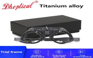 Titanyum Alaşım Deneme Çerçevesi Ayar PD Metal Malzeme Optik Deneme lens Çerçevesi Dhoptical8254398