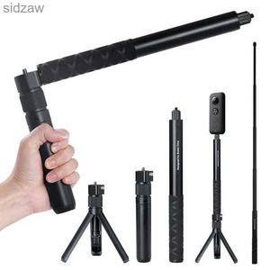 Selfie monopods lämpliga för insta360 x3/r/evo/en x2/rs/go 2 aluminiumlegering selfie stick accessoarer wx