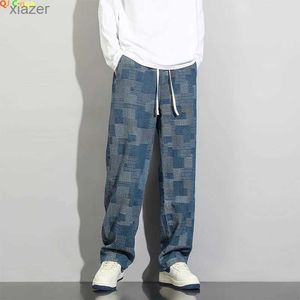 Men's Jeans 2023 New Mens Spring American Street Pants Casual Pants Wide Leg Loose Straight Pants S M L XL 2XL 3XL WX