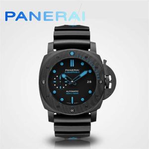 Panerai Mens Luminors Marina armbandsur Mekanisk automatisk klocka oanvänd Panasonic Submarine Series PAM00960 Titta på Carbotech Carbon Fiber Compo