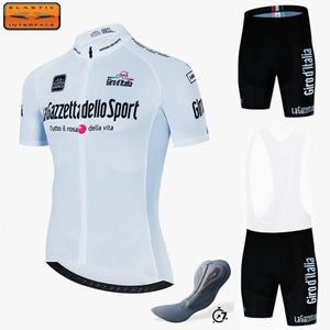 Tour de Italy Ditalia 7 Hours Pad Cycling Suit Man Cykelklädcykel Jersey MTB Road Cykel Wear Man Set 240416