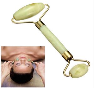 Ferramenta de massager de rolos de jade verde real ferramenta de massagem facial de massagem Facial Ferramentas para os olhos da cabeça do corpo Relax Massagem Ferramentas de saúde de beleza 2507061