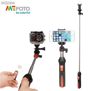 Selfie Monopods MeFoto 4-in-1 expandable selfie stick single legged mini table tripod phone holder Bluetooth remote control installation WX