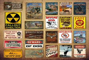 2021 Mann Höhle Warnung Jagd Jagd Zinnschild Vintage Wanddekor für Farm House Gun Shop Dekorative Platte Hunter Geschenk Hirsch Poster Größe 303199129