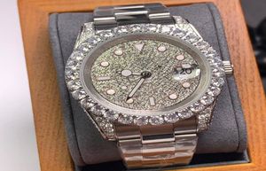 Mens Automático Luxo Mecânico Assista Vida à prova d'água Pulseira de aço inoxidável 40mm Moda de diamante de diamante Única ingenuity7080212