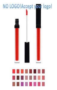 No Brand Transparent square tube lip gloss Matte Metal color liquid lipstick Waterproof long Lasting lipgloss accept your logo4494481