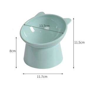 Pet Cat Dog Bowl High Foot Dog Bowl 45 ° Sect Protector Cat Pet Food Water Bowl Antive -Outdering Бинауральный кормление домашних животных 240429