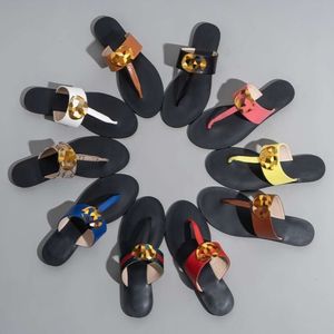 Summer Slip Flops Net Red G Family Word Slippers Womens Shoes Beach Clip Toe Sandals 10 Colours