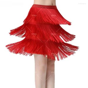 Stage Wear 2024 Latin Dance Skirt Costume Women's Elegant Fringe Modern Dancing Tango Practice Training Suit Professional