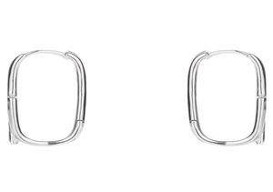 100 925 Sterling Silver Hoop Earrings Simple square stud EARRING for Women Men039s High quality Summer Jewelry with Retail box6528586
