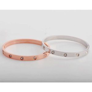 Pulseira de design moderno da moda Charming Bracelet Jewelry Diamond Simples com pulseiras originais do carrinho
