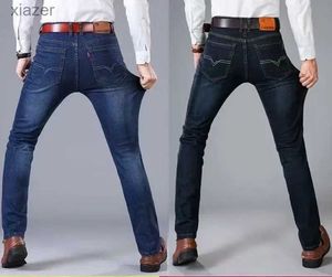 Jeans masculinos Alongamento de outono/inverno masculino calças retas e calças versáteis wx65269