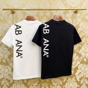 Tasarımcı Erkek Kadınlar Yeni Mektup Baskı Tişörtleri Erkek Kadın Siyah Beyaz Moda Sokak Giyim% 100 Pamuk Siyah Tees Üstleri Yaz İçin