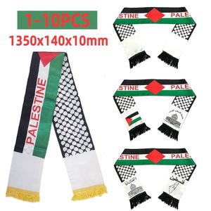 Double Side Palestine Shawl impermeável à prova d'água Palestina Flag Shawl Sunproof Colorfast para equipe de futebol 240430