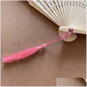 Party Favor Vintage Chinese Style Cherry Blossom Bamboo Solding Silk Hand Fan Znakomity prezent dla gościa lub jako dekoracje domu upuść del dh6ia