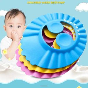 Shower Caps Adjustable baby swimming cap shower shampoo goggles baby care 0-6 year old childrens shower capL2404