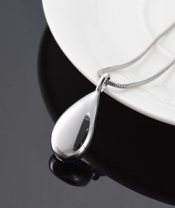 T011 Custom Engraving Blank Teardrop Cremation Necklace Funeral Urn Ashes Holder Locket for Human Animal Ash Keepsake5598507