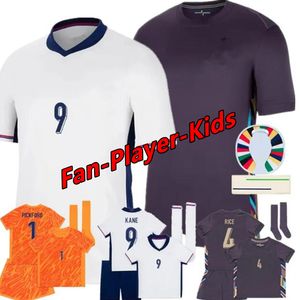 Englands 2024 Bellingham Soccer Jerseys Sterling Rashford Grealish Mount Foden Saka Pre Match 24 25 Kane Fams Player Football Shirts Män Kit Kit Uniforms Size S-4XL