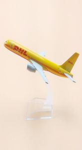 16cm legering Metal Air DHL B757 Airlines Airplane Model Boeing 757 Airways Plane Stand Diecast Aircraft Kids Gifts Y2001045237098