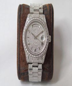 Orologio da uomo di alta qualità da uomo 904L Diamond orologio RELOJ DE LUJO 2836 MOVIMENTO CALENDARIO SETTIMANA CALENDARIO DOPPIO TEMPO MONTRE DE LUXE 4891043