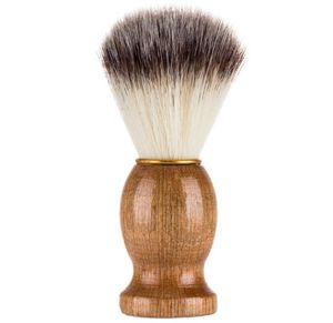 50pcs Men039s Shaving Brush Barber Salon Men Facial Beard Cleaning Appliance Shave Tool Razor Brush with Wood Handle for men1021767