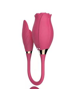 Rose Flower Vibrator laddningsbar vagina suger vibrerande ägg onanator sexleksaker för kvinnor175y6893357