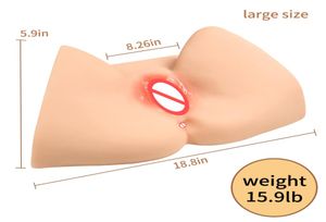 159lb Heavy Large Realistic Pussy sex dolls Soft Solid Ass sex doll with Vagina Anus Love doll Masturbation Cup sex toy for men M3133941