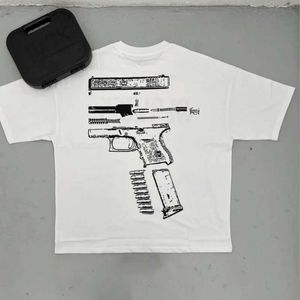 남자 티셔츠 y2k 티셔츠 면화 그래픽 짧은 슬리브 남성과 여자 여름 느슨한 프린트 빈티지 스트리트 의류 상단 펑크 고딕 고딕 하라주 쿠 티 -Thirtl2404