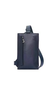 Vertikale T -Taschen -Beutel Herren Chest Bag Crossbody Körner Kuh Leder Multifunktional vertikaler Reißverschlussverstellbares Schultergurt Mobiltelefon Taschenkarte Tasche