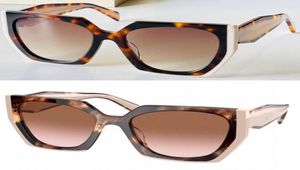 Mulheres marrons marrom monocromo PR 15WS Eyewear Plank Designer Party Sunglasses Suns Stage Style Fashion Square Cat Plate Plate Frame GLAS2772515