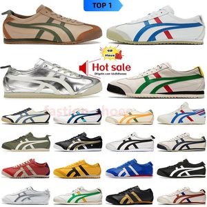 Mens Tiger Mexico 66 Casual shoes Womens Onitsukass Running shoes Designer Summer Canvas Series Black White Blue Red Latex Combination Insole Slip-on Japan Sneakers