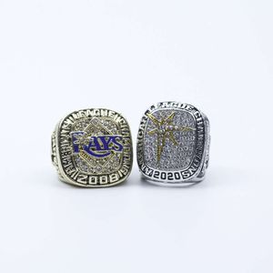 Rings de banda 2008 2020 Tampa Bay Baseball World Series American League Campeonato Leste anel 2 sets