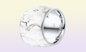 Santuzza Silver Ring for Women Authentic 100 925 Sterling Silver Branco Flor Branca Anel Elegante Jóias de Moda Madeirada T190625307634