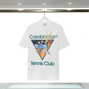 Luxury Tshirts for Top Casablanc Shirt Fashion Summer Pattern Classic Brand Breathable Tee Men Designer Short Sleeve T 240430