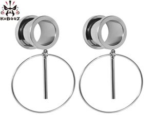 Kubooz kulak piercing göstergeler paslanmaz çelik salla tapalar tüneller gövde takı sedyesi sedye moda küpeler takı 2pcs6347273