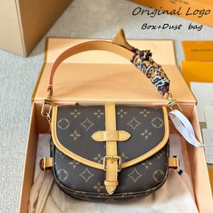 Louiseviutionbag Original Designer Luxury Bag Saumur BB Purse Mirror Quality Crossbody Bags for Women Sac Luxe Dhgate New