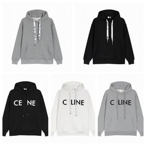 Designer Hoodies per uomo con cappuccio con cappuccio con cappuccio di alta qualità da uomo di alta qualità Lettera uomo felpa con cappuccio abbigliamento top abbigliamento nero vestiti grigio bianco