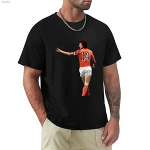 Мужские футболки Йохан Круифф (Oranje) настраивает футболки и разрабатывает свои собственные графические футболки для Menl2405
