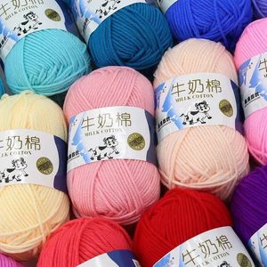 91 Color 5Strands Crochet Yarn For Knitting Milk Cotton Soft Warm Knitted Line Thread Handmade Needlework DIY 240428