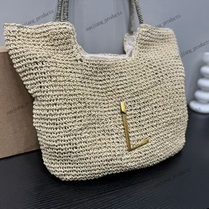 Straw Beach Bags Shopping Bag Women Designer Handbags Woven Soft Casual Tote Shoulder Bags Large Shopper Rattan Basket Underarm Bag Shoulder Bags hobo summer bag