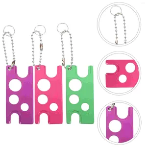 Garrafas de armazenamento 3 PCs PCs Bolas de abridor de tampa de tampa essenciais Bolas de removedor de bolas Bolas Caps Chave Teclar Tool Electric Metal Multicolor Chain