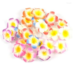 Flores decorativas 20pcs 5cm Colorido Plumeria